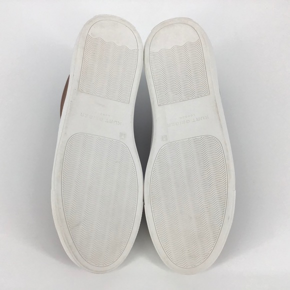 Kurt Geiger London NWOT Tan Leather Trainers, M7/W9 - Picture 4 of 16